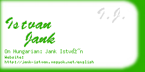 istvan jank business card